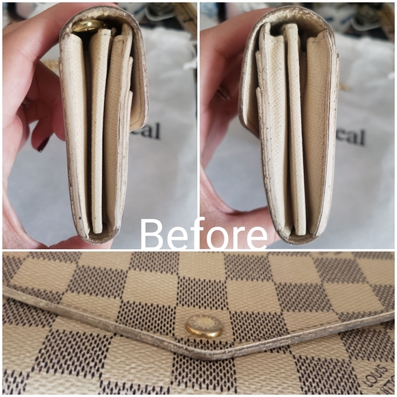 **SOLD** Authentic Pre-owned Louis Vuitton Damier Azur Sarah Flap Wallet - Picture 12 of 15